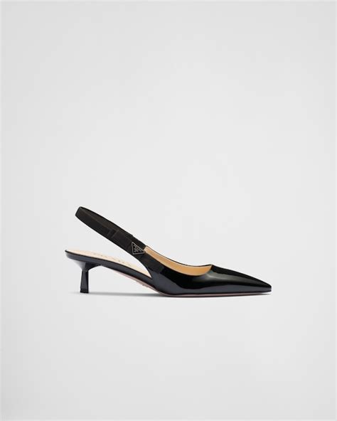 prada vintage patent leather slingbacks|Black Patent Leather Slingbacks .